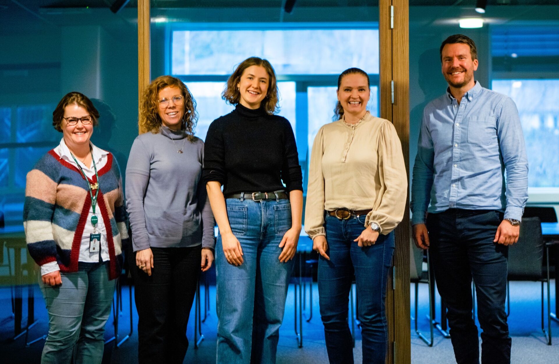 Teamet fra Kodeks og Stiftelsen Betanien står samlet i forbindelse med lanseringan av de nye nettsidene