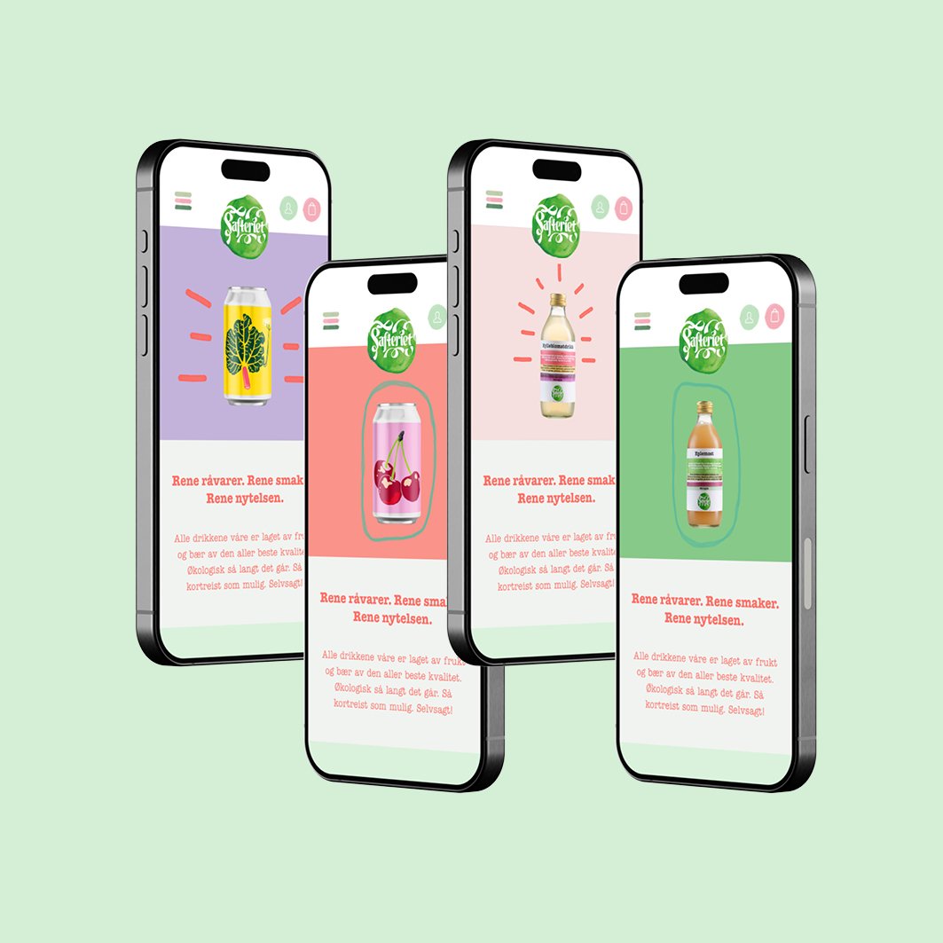 Safteriet nettside nettbutikk