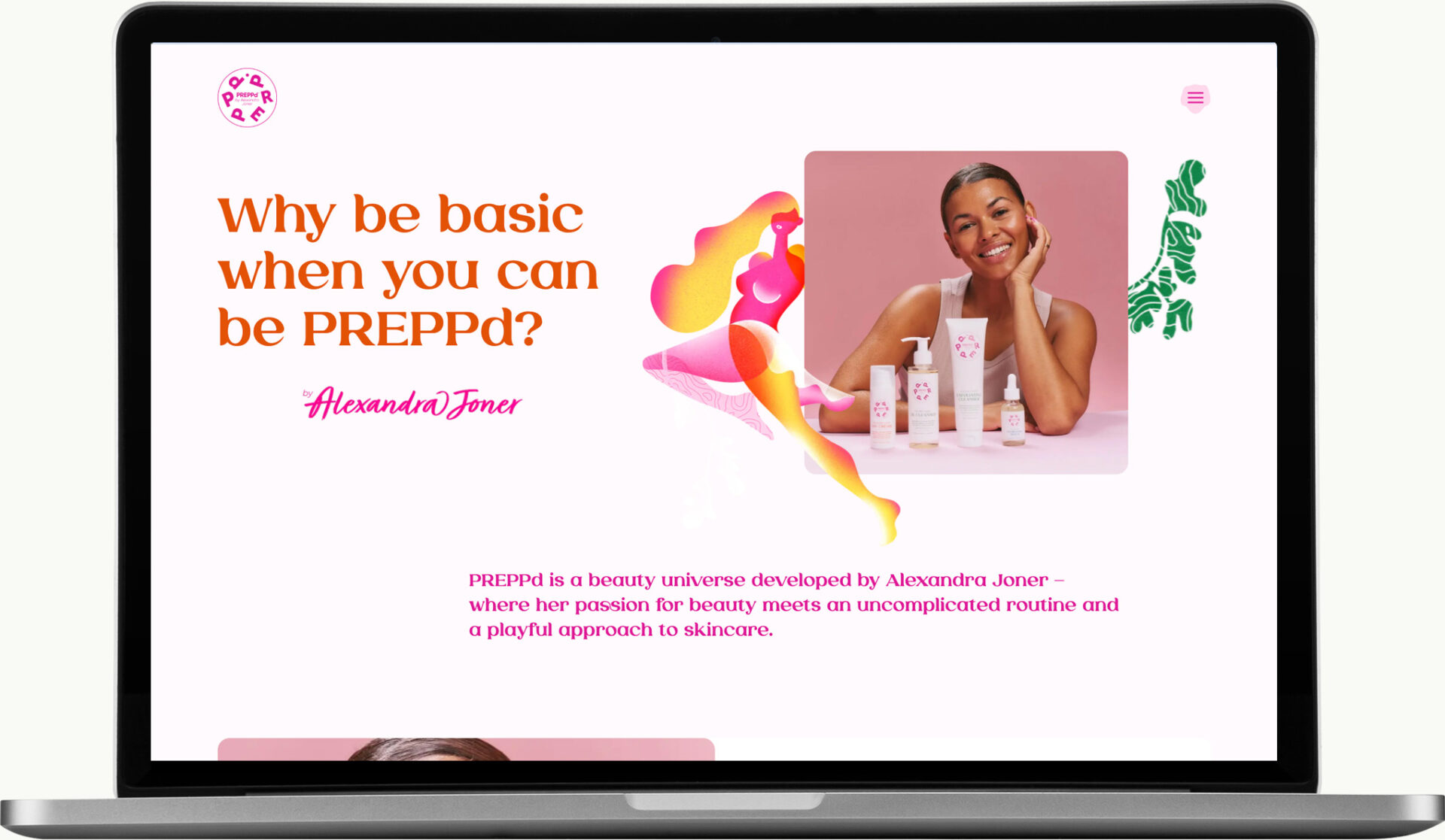 Preppd laptop mockup