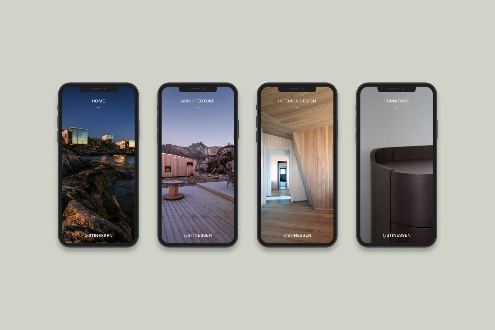 Stinessen arkitektur skjermbilder mobil
