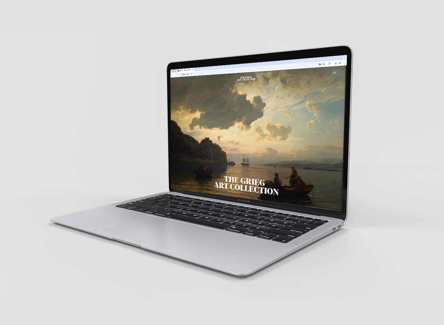 Thegriegartcollection screen mockup